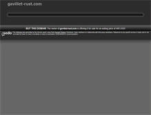 Tablet Screenshot of gavillet-rust.com